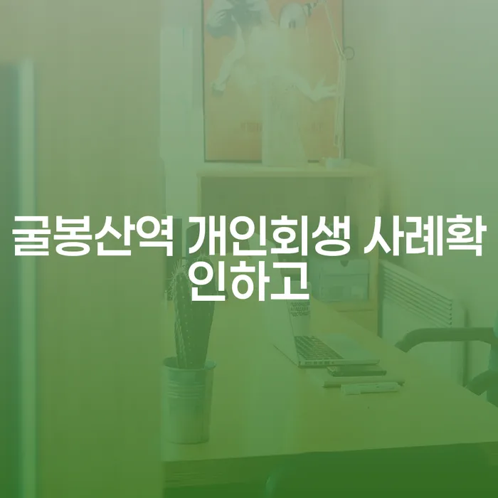 굴봉산역 개인회생 사례확인하고