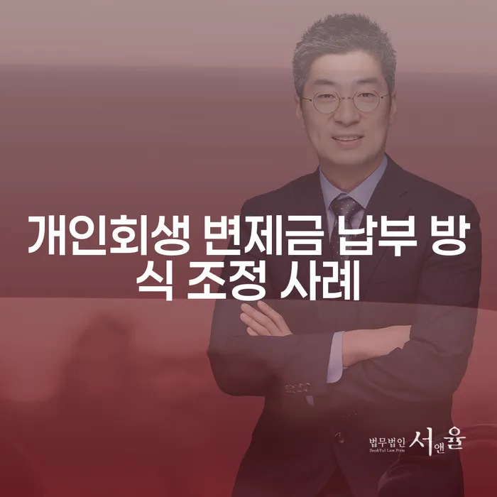 개인회생 변제금 납부 방식 조정 사례는 어떤 경우에 적용되나요?